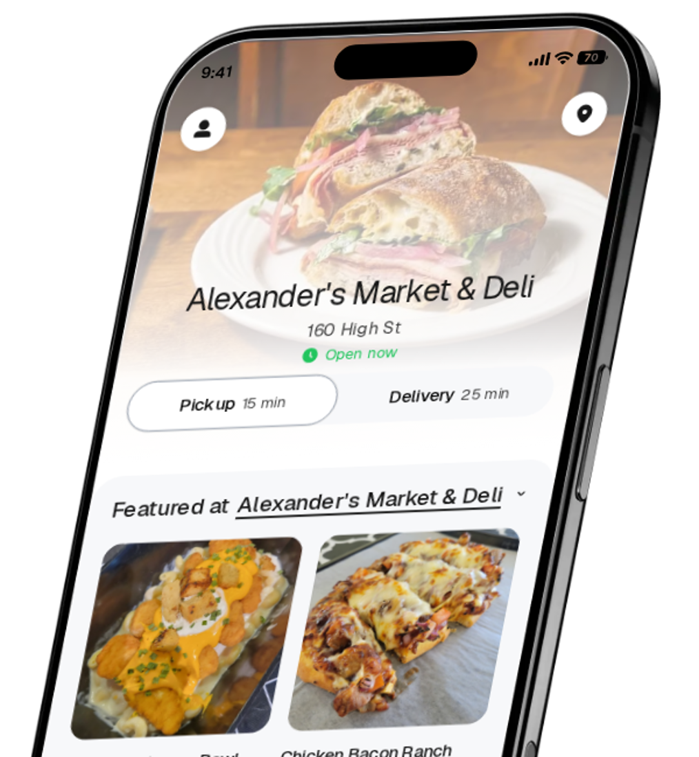 Alexander's Market & Deli app preview